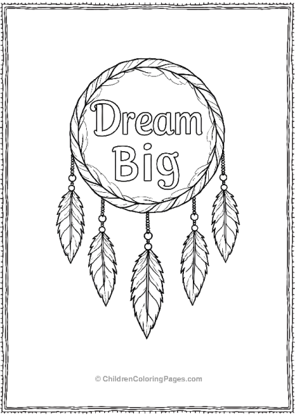 Dream Big With Feathers The Quote Free PDF Printable