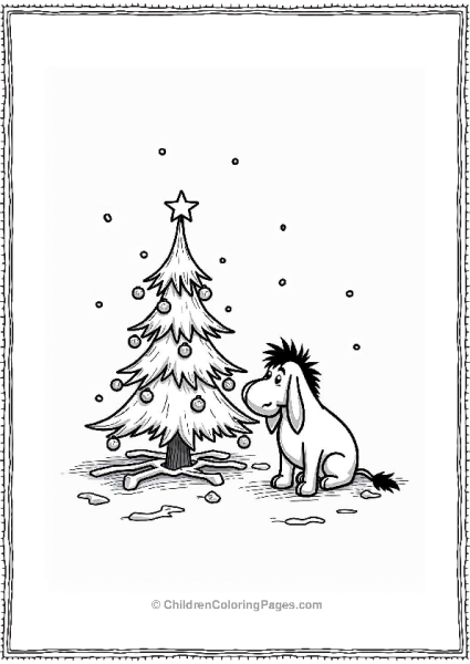 Eeyore And The Christmas Tree Free PDF Printable