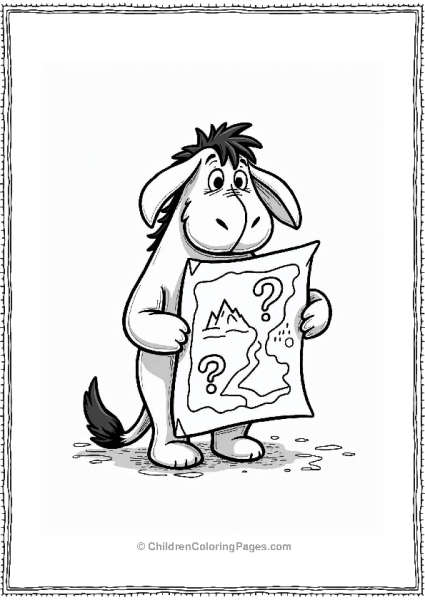 Eeyore And The Lost Tail Map Free PDF Printable