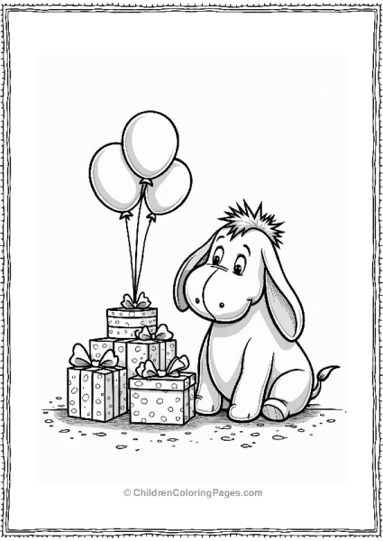 Eeyore’s Birthday Celebration Free PDF Printable