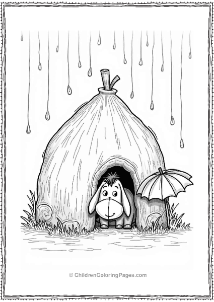 Eeyore’s Rainy Day Shelter Free PDF Printable