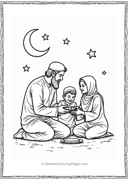 Eid Al Fitr Family Celebration Free PDF Printable