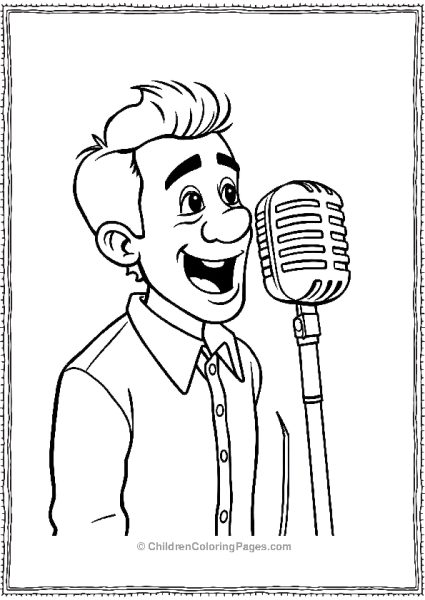 Ernesto Singing In His Old Microphone Free PDF Printable