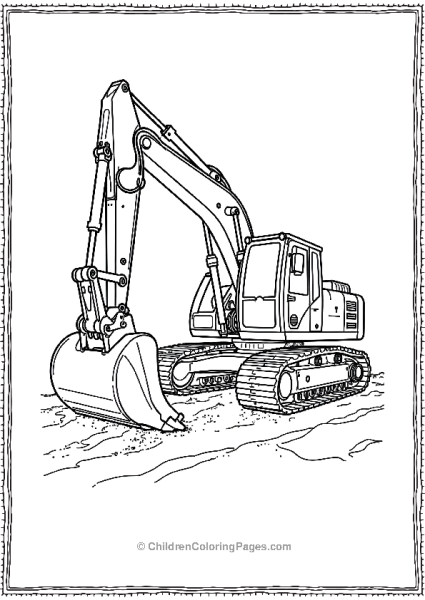 Excavator At A Congested Site Free PDF Printable