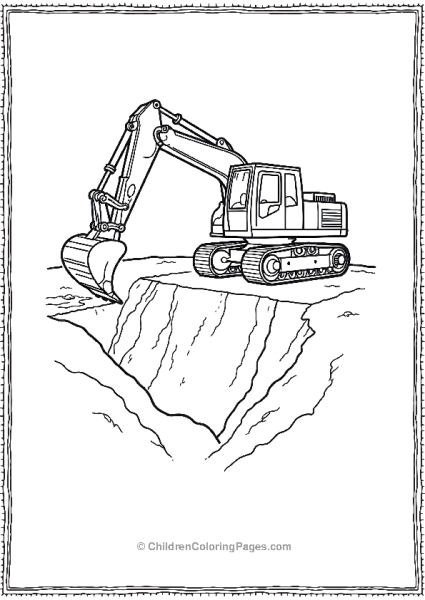 Excavator Digging A Deep Foundation Free PDF Printable