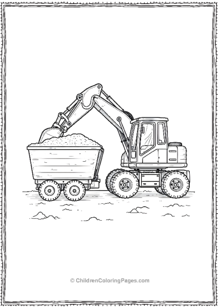 Excavator Filling Up A Trailer Scaled Free PDF Printable