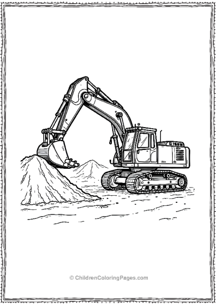 Excavator Loading A Haul Truck Free PDF Printable