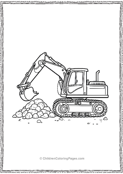 Excavator Rotating Its Cabin Free PDF Printable