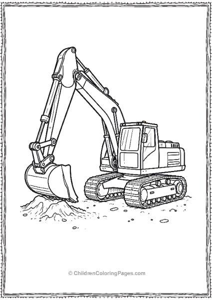 Excavator With Claw Free PDF Printable