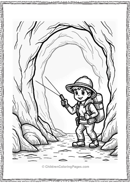 Exploring A Hidden Cave Free PDF Printable