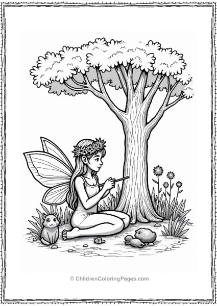 Fairy Crown Crafting Under A Tree Free PDF Printable