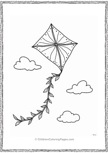 Fall Leaves Kite In A Clear Sky Free PDF Printable