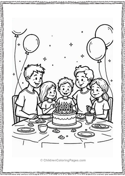 Family Celebration At The Table Free PDF Printable