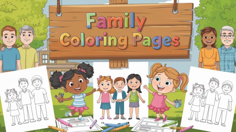 Family Coloring Pages