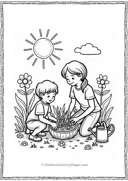 Family Gardening Together Free PDF Printable