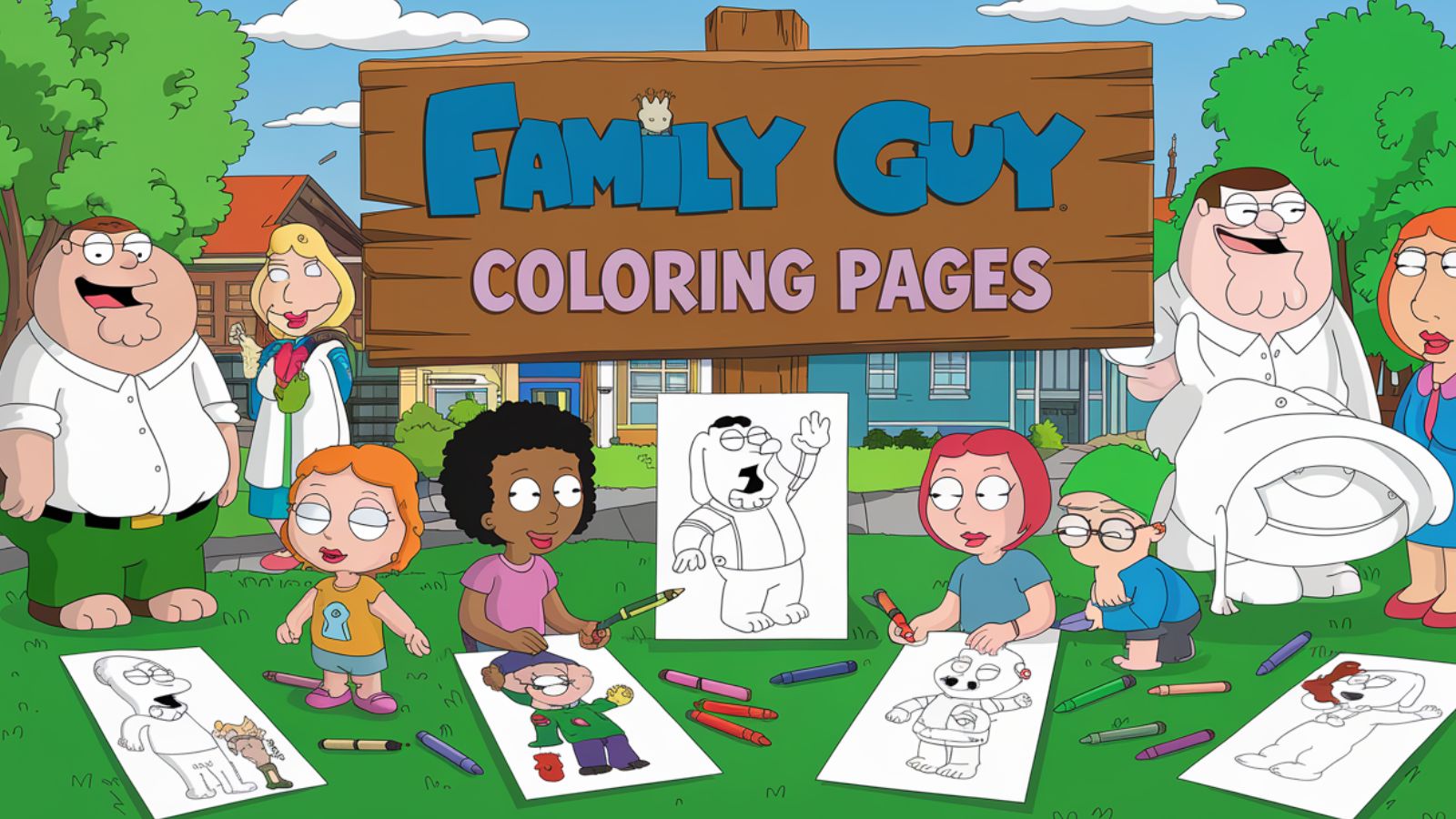 Family Guy Coloring Pages – Free PDF Printables For Kids 🦆👨‍👩‍👦🤣🍔🎮