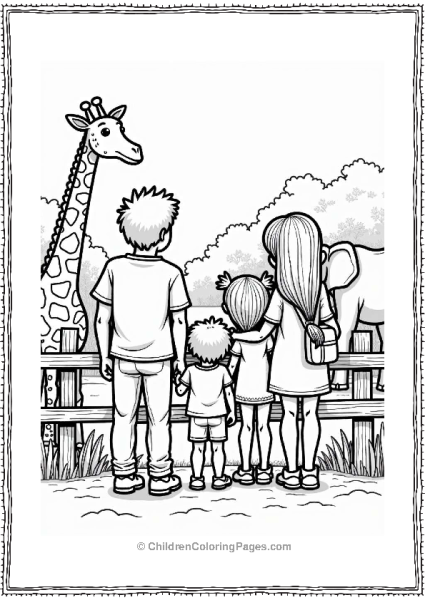 Family Outing At The Zoo Free PDF Printable