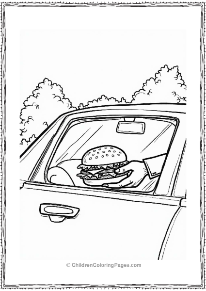 Fast Food Drive Thru Scene Free PDF Printable