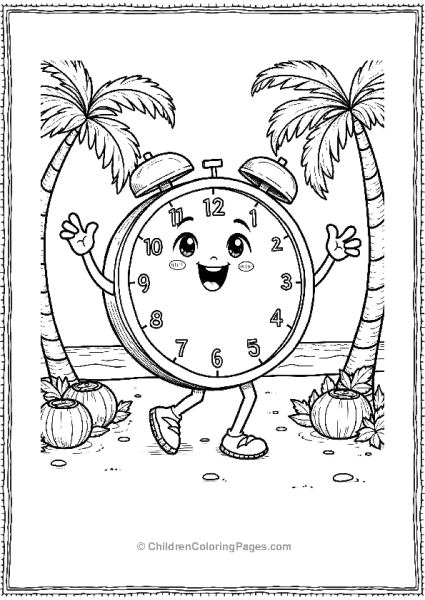 Flava Clock Dancing With A Fun Expression Free PDF Printable