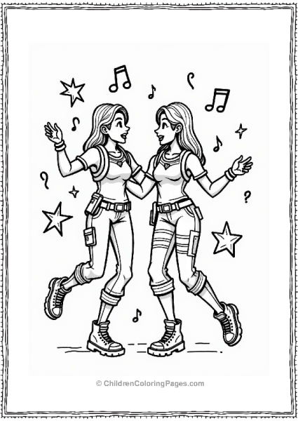 Fortnite Duo Dancing With Joy Free PDF Printable