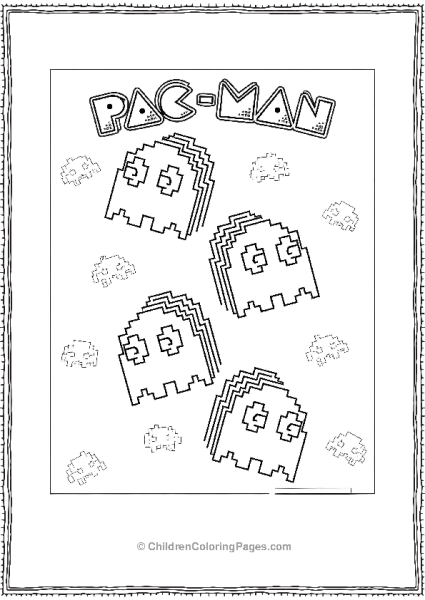 Freepik Pacman Theme And Space Invaders Free PDF Printable