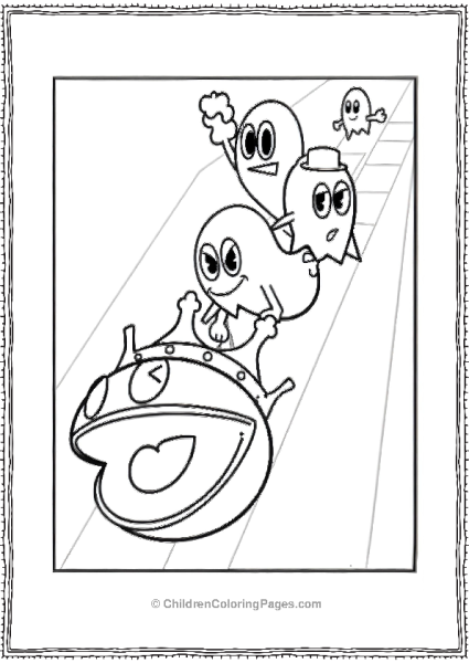 Freepik Three Pacman Ghosts With Different Hats  Free PDF Printable