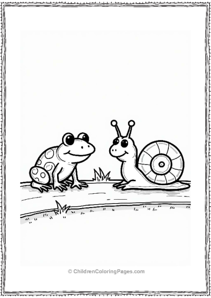 Frog And Snail Race Free PDF Printable