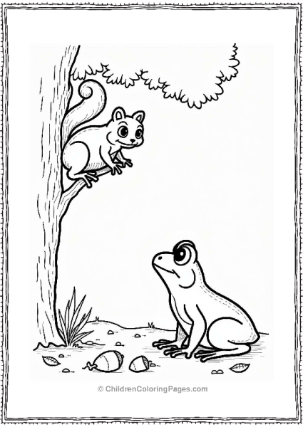 Frog And Squirrel Tree Adventure Free PDF Printable