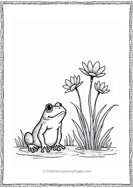 Frog And The Mysterious Plant Free PDF Printable