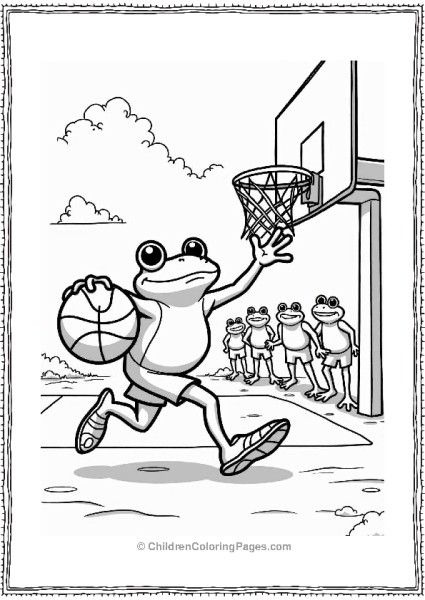 Frog Basketball Game Free PDF Printable