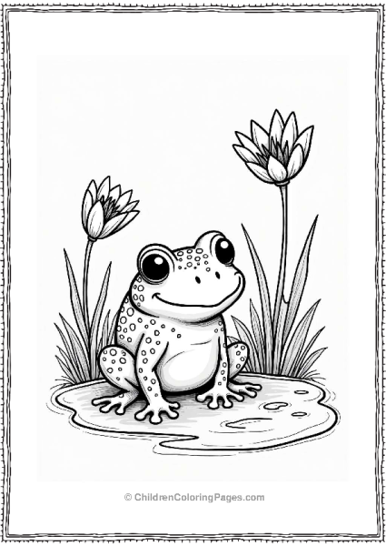 Frog By The Pond Free PDF Printable