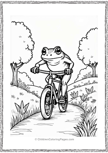 Frog Cycling Race Free PDF Printable