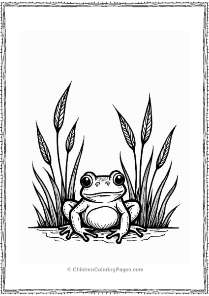 Frog Hidden In Tall Grass Free PDF Printable