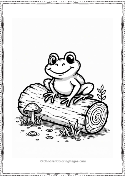 Frog On A Log Free PDF Printable