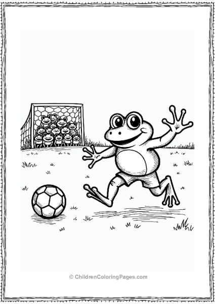 Frog Soccer Match Free PDF Printable