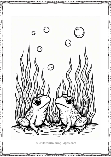 Frogs Playing Hide And Seek Free PDF Printable