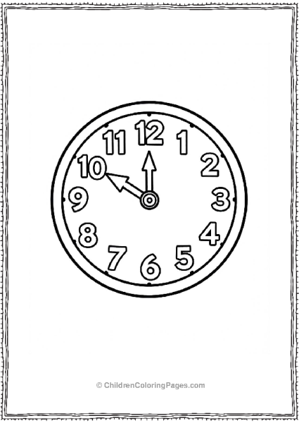 Fun Clock For Preschoolers Free PDF Printable