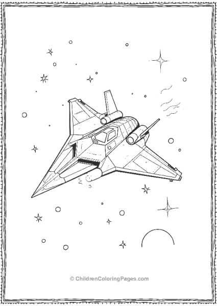 Futuristic Stealth Bomber Free PDF Printable