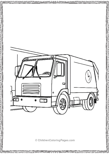 Garbage Truck With Clean And Shiny Interior Free PDF Printable