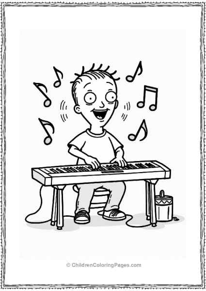 Gene Playing Keyboard In Bob’s Burgers Free PDF Printable