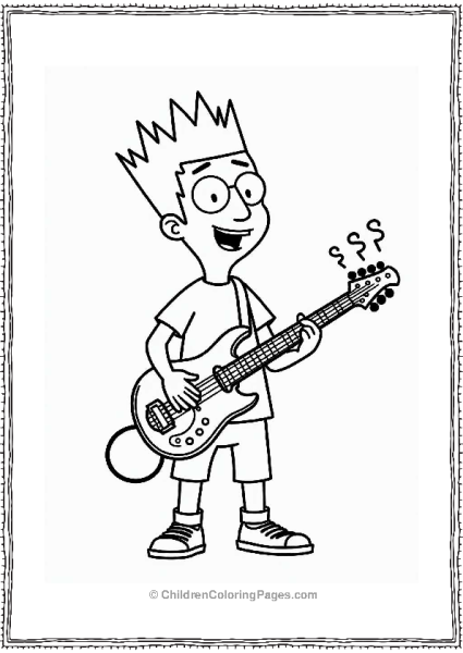 Gene Playing Keytar From Bob’s Burgers Free PDF Printable