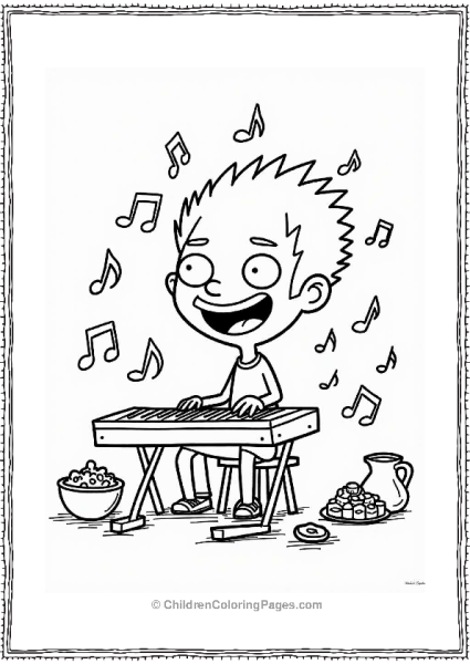 Gene Playing Music With Joyful Snacks Free PDF Printable