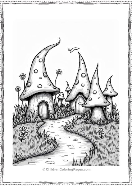 Gnome Village Surrounded By Nature Free PDF Printable