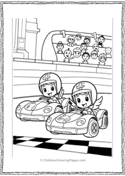 Goby And Nony In A Car Race Free PDF Printable