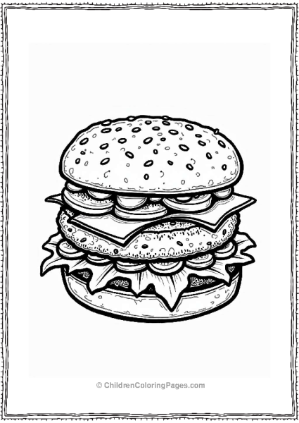 Greek Style Burger In Pita Free PDF Printable