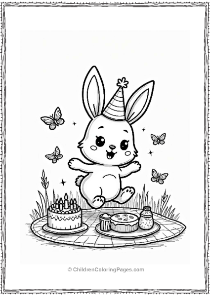 Happy Birthday Bunny Celebration Free PDF Printable