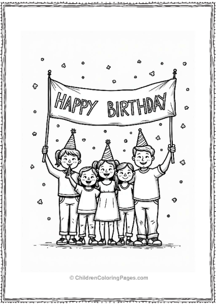 Happy Birthday Family Celebration Free PDF Printable