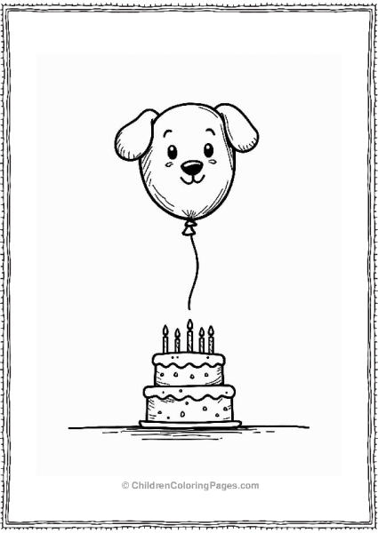 Happy Birthday With Animal Balloon Free PDF Printable