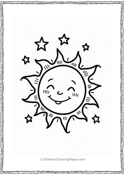 Happy Sun And Star Friends Free PDF Printable