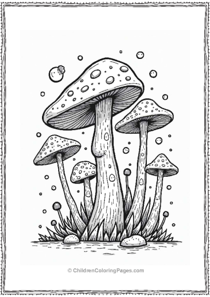 Helpful Mycelium Network With Mushrooms And Plants Free PDF Printable